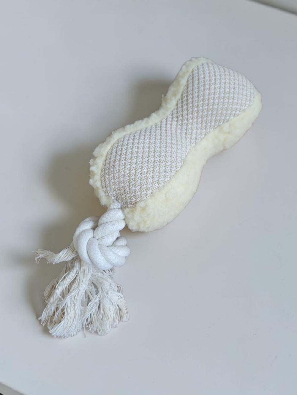 Sherpa Plush Bone Rope Dog Toy